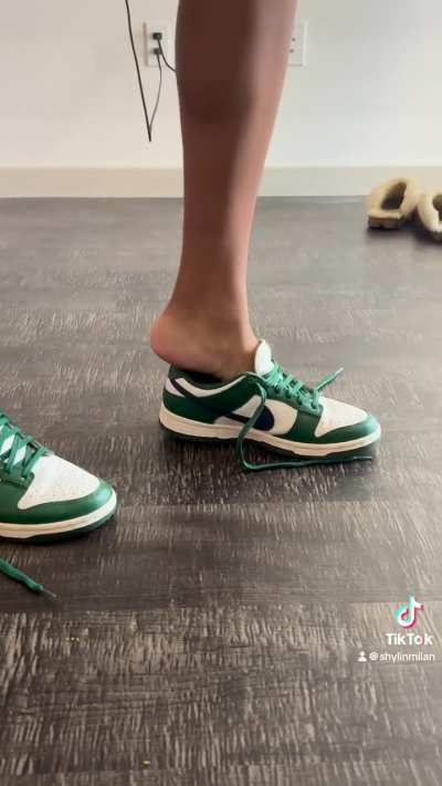 Showing off my shoes on TikTok!