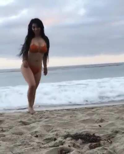 Bouncy on the beach