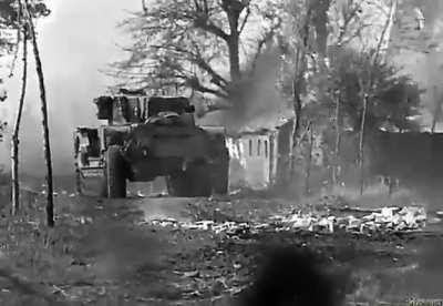 A Churchill Crocodile puts its flamethrower into action. Operation Pheasant. Noord-Brabant, Netherlands, 1944. More in the comments.