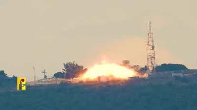 Hezbollah Targetting IDF Base with Burkan Missile. June 1st