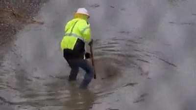 Guy single-handedly solved the flood. Not all heroes wear capes.