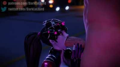 Cumming in Widowmaker's mouth (DarkLulBird) [Overwatch]