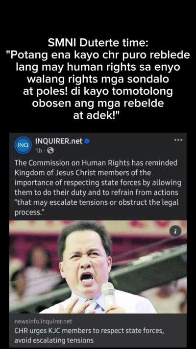 Nagpapasalamat ang Kapulisan sa DDS, SMNI at KOJC sa kanilang pagsusulong ng karapatangpantao 😈