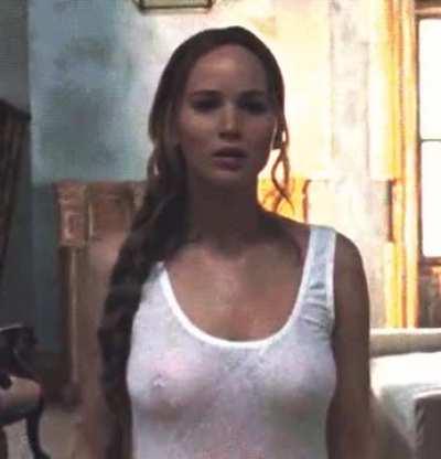 Jennifer Lawrence sheer top plot (Mother! , 2017)