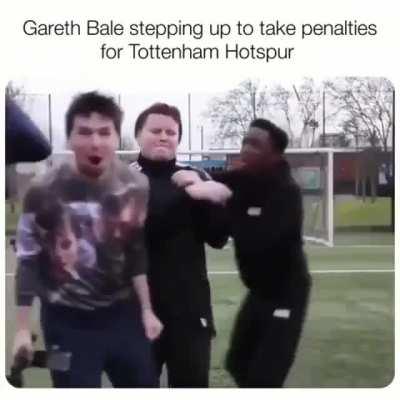 Bale stepping up to take penalties