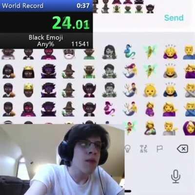 black emoji world record