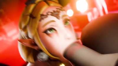 Zelda naively thought she could challenge Ganon by herself, only to be defeated and turned into his royal cumdump. (AmateurThrowaway)