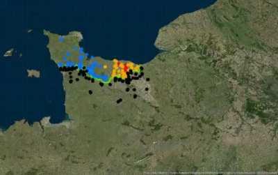 Time-lapse of Allied Armies landing at Normandy and the 87 days that followed