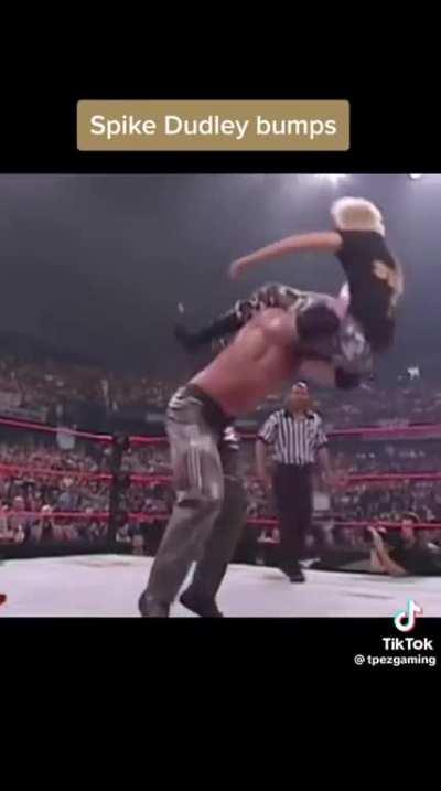 Insane bumps Spike Dudley endured