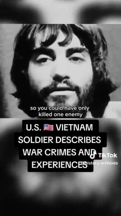 Vietnam veteran describes war crimes he committed and discrepancies with body count numbers during the war 