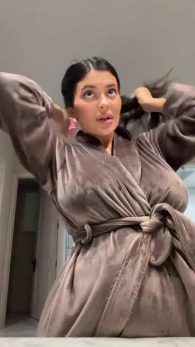 What a video. They are so big and amazing even in a robe