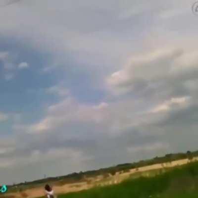 throwing a rock with a wire attached at a power line.