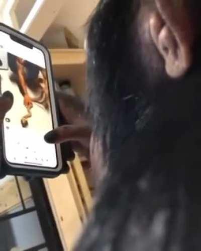 Ape Using A Smartphone