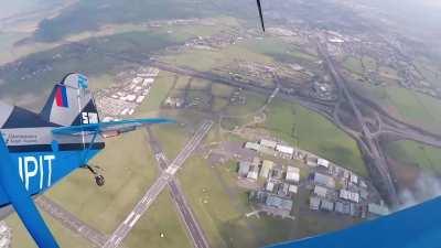 A retired RAF pilot believes he has created Europe's fastest biplane after strapping two JET ENGINES to the DIY aircraft