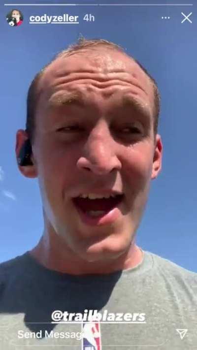 Blazers Legend Cody Zeller enjoying Portland