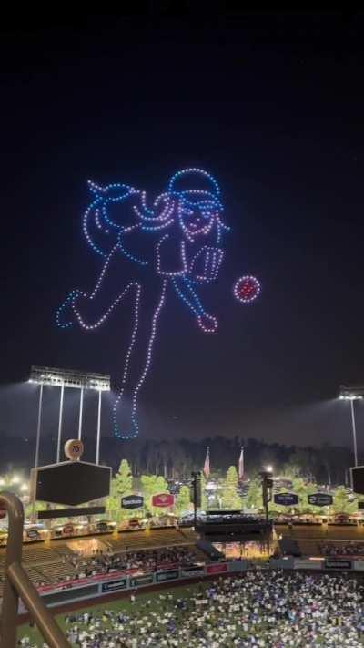 Dodgers Hololive drone show