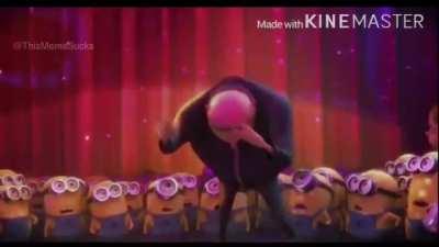 Gru is grooving