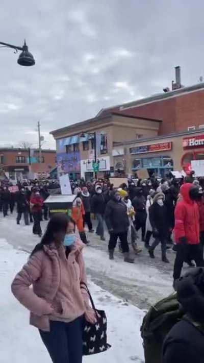 Pro Ottawa Rally currently in the Glebe