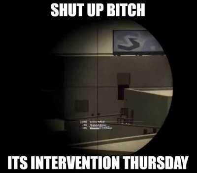 Its intervention thursday bros