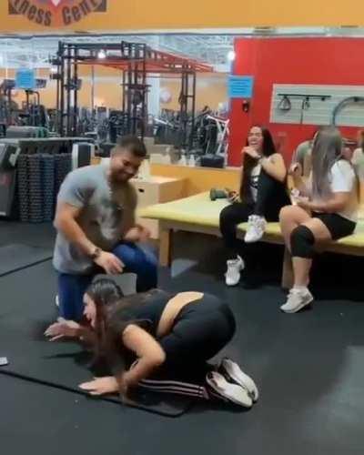 WCGW Letting my hot trainer stretch me out?