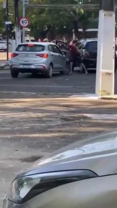 Road Rage Escalates to Car Ramming