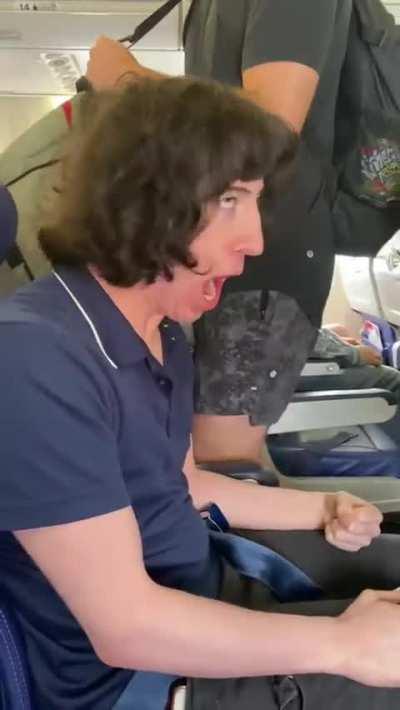 Acting crazy on a flight to avoid people