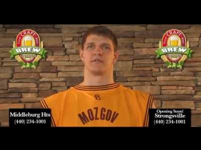 Throwback to this Brew Garden commerical featuring Mozgov in a backwards jersey.