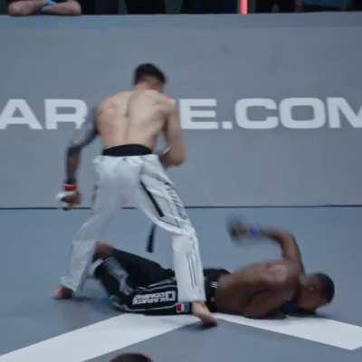 One-Punch Walk Off KO in Karate Combat