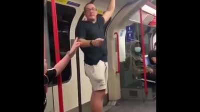 Full video of racist man’s rant on the London Underground + knockout.