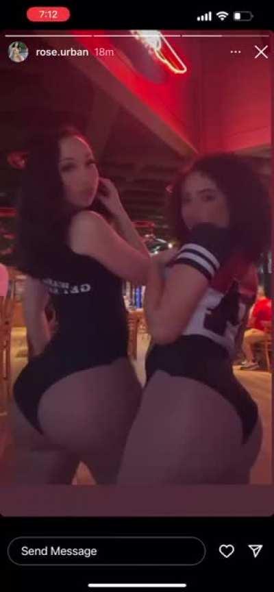 Rose Urban with coworker shaking juicy booty 🔥😋