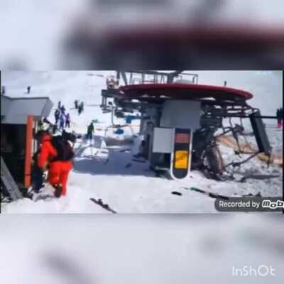 March 2018 - Ski cable car malfunctions in Georgia, Europe.