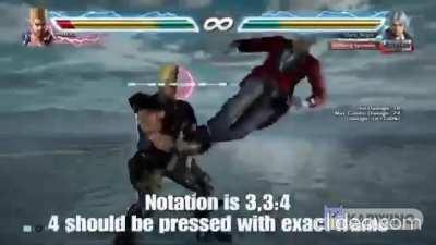 Buckley's KO matched a Tekken move frame for frame