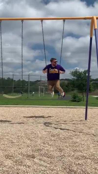 On the last week of school it is important to re-establish dominance on the playground.