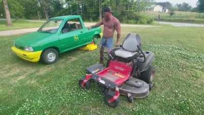 The pickup mower