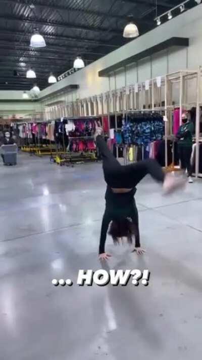 Amazing flip kick