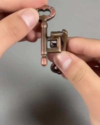 Interesting way to solve the key puzzle..