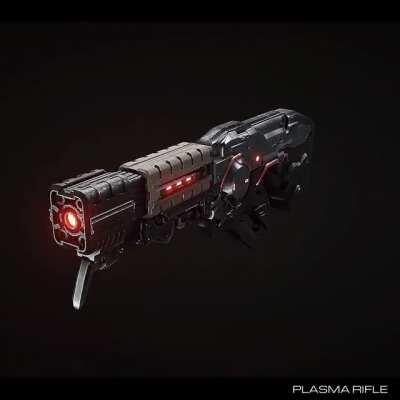 Prototype plasma rifle model