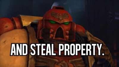 Hippity Hoppity the Blood Angel took your property