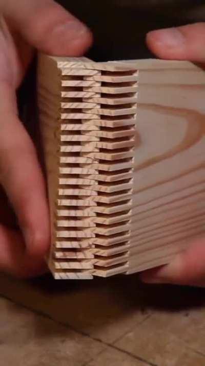 Glued wood joint