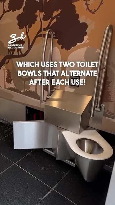 Self cleaning toilet in 20 seconds