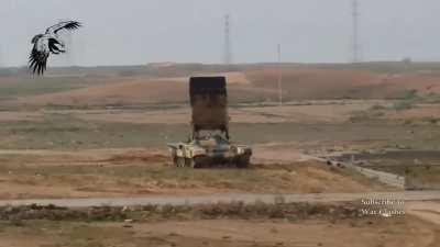 Iraqi forces bring out the TOS-1 to use against IS near Baiji - 2015