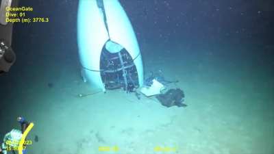 Video footage of the OceanGate submarine wreckage was released