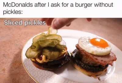 Just wanted no pickles