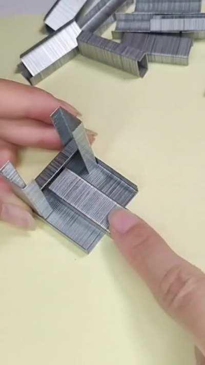 Making a car with staples