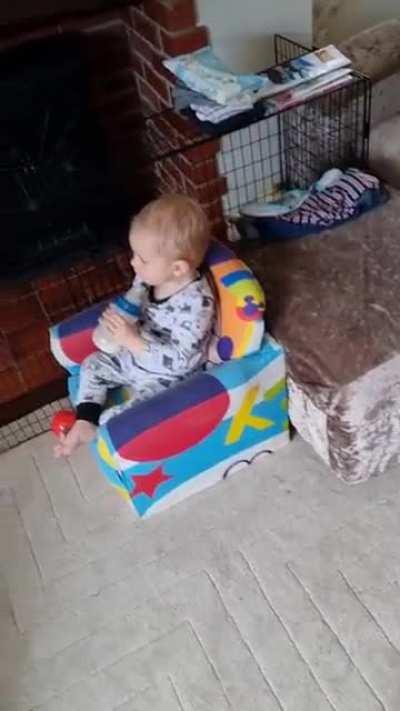 Little Old Man In His Arm Chair.