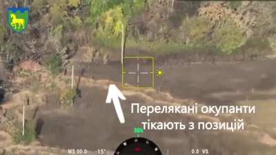 Ukrainian drone operator of the 111th TDF Brigade targeted Russian infantry positions and enemy field depots with drone dropped ammunition in the direction of Vozdvyzhenka. Published 01.10.2024.