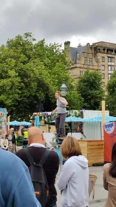 Daniel Zindler - Canadian busker at Fringe festival Edinburgh 2022