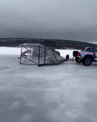 Speed Skating At 103km/h.