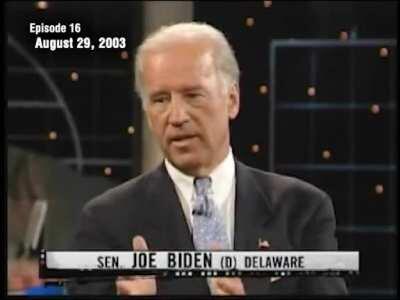 ThrowbackWednesday: Maher and Biden in 2003 about running for president