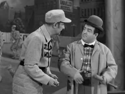 Abbott &amp;amp; Costello's most famous rendition of their &quot;Who's on First?&quot; comedy routine. Filmed in 1945 (for &quot;The Naughty Nineties&quot;) and later selected for use and preservation by the Baseball Hall of Fame in Cooperstown, NY.